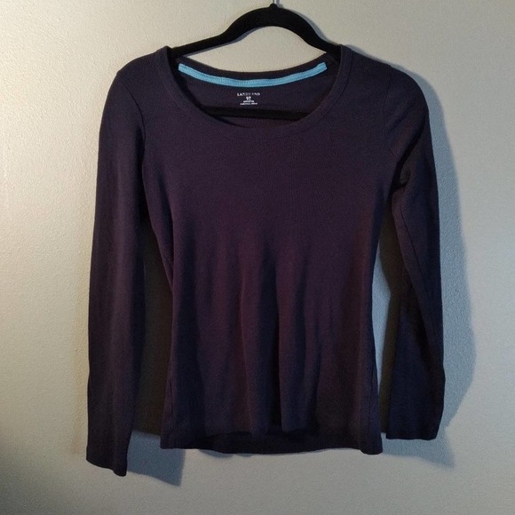Lands End Long Sleeve Cotton T Shirt Size Small - Picture 1 of 4
